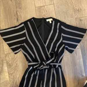 Black and white jumpsuit